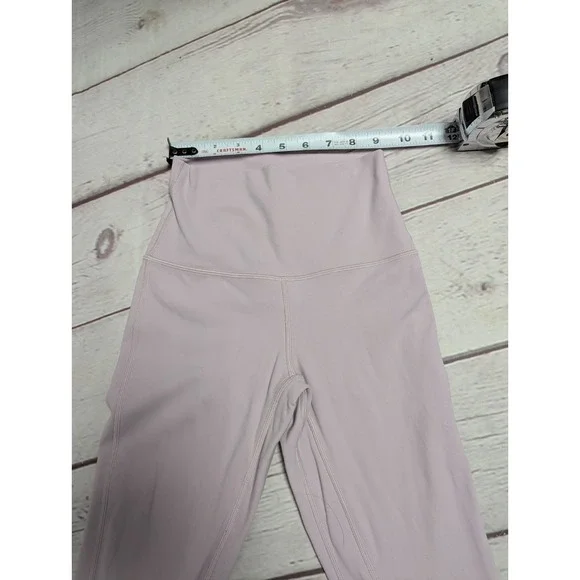 Lululemon Leggings Women 4 Pink Peony Align Pant High Rise Nulu Yoga W5CTCS  672 - Picture 3 of 6